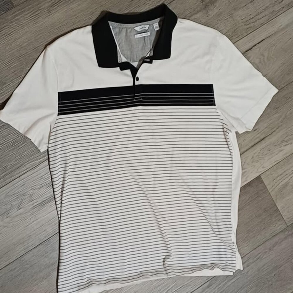 Men's Calvin Klein Polo Shirt Liquid Touch XL Shirt